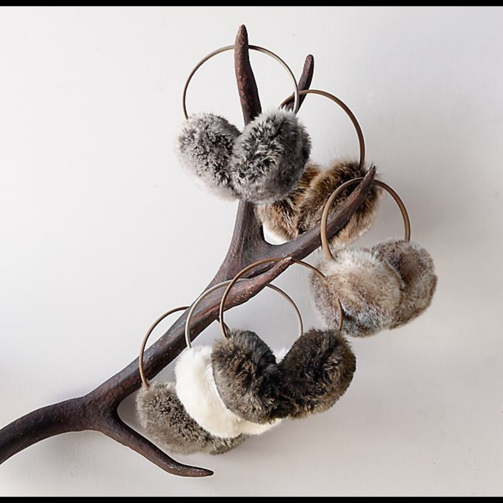 Faux fur NWT Restoration Hardware Ear Muffs